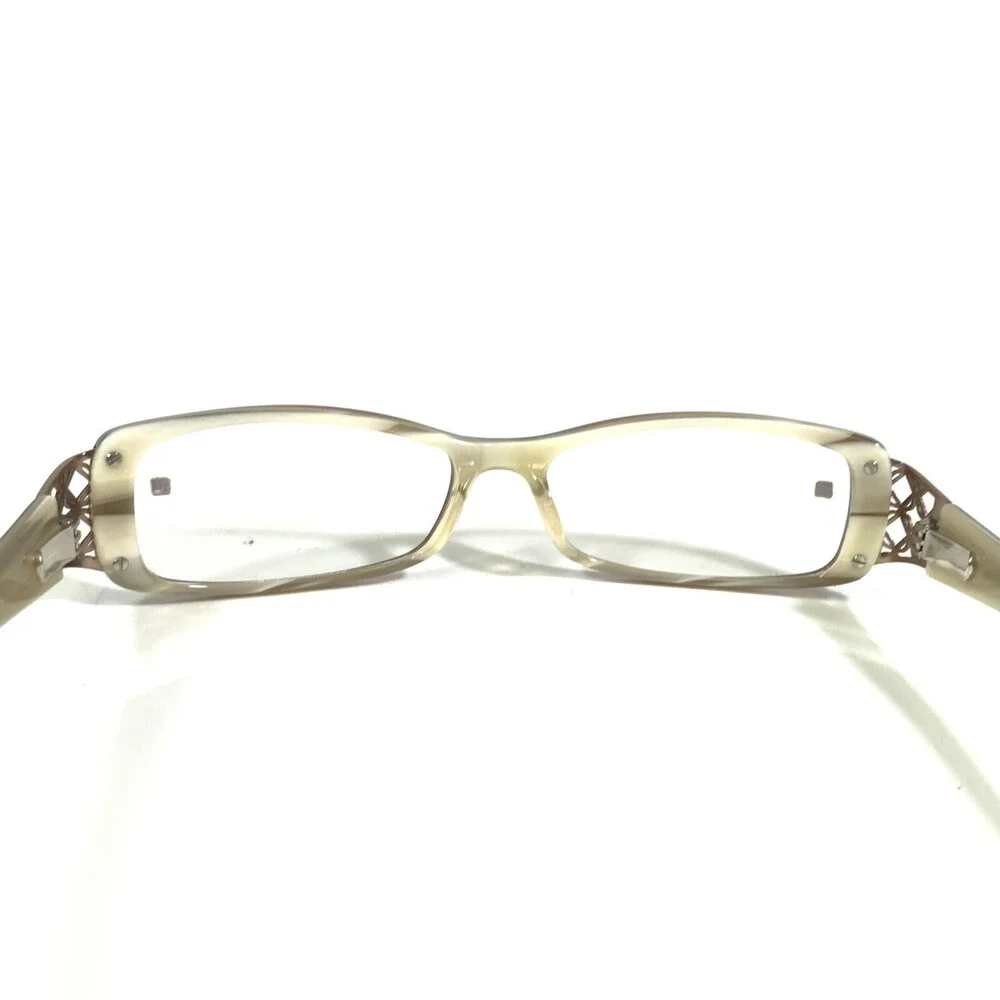 Nine West Eyeglasses Frames NW414 0LGS Brown Rectangular Full Rim 52-15-130